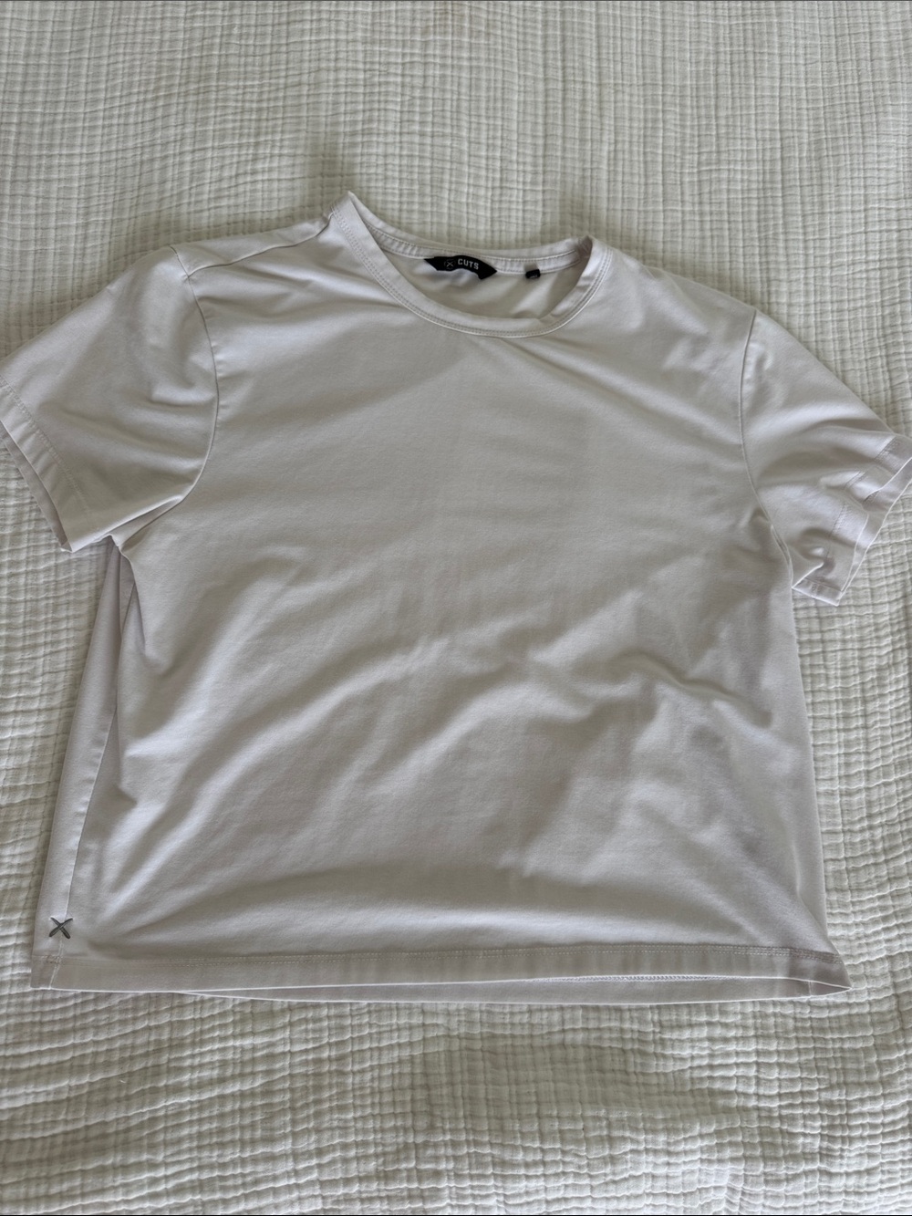 Cuts Clothing White Short Sleeve Crew Tee